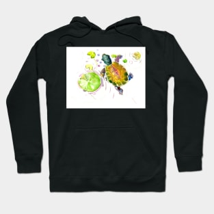 Little Turtle and Lily PAds Hoodie